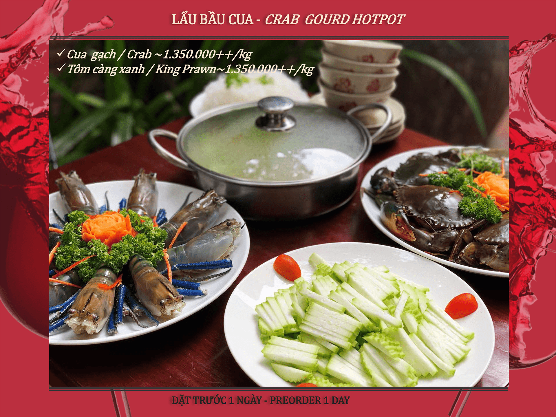 Lẩu bầu nấu cua biển