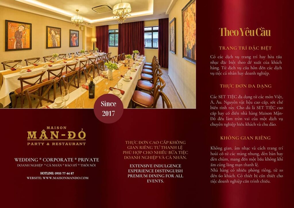 Nhà hàng tổ chức tiệc tất niên