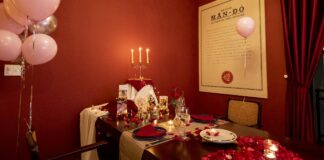 Nhà hàng Maison Mận-Đỏ tổ chức tiệc lãng mạn