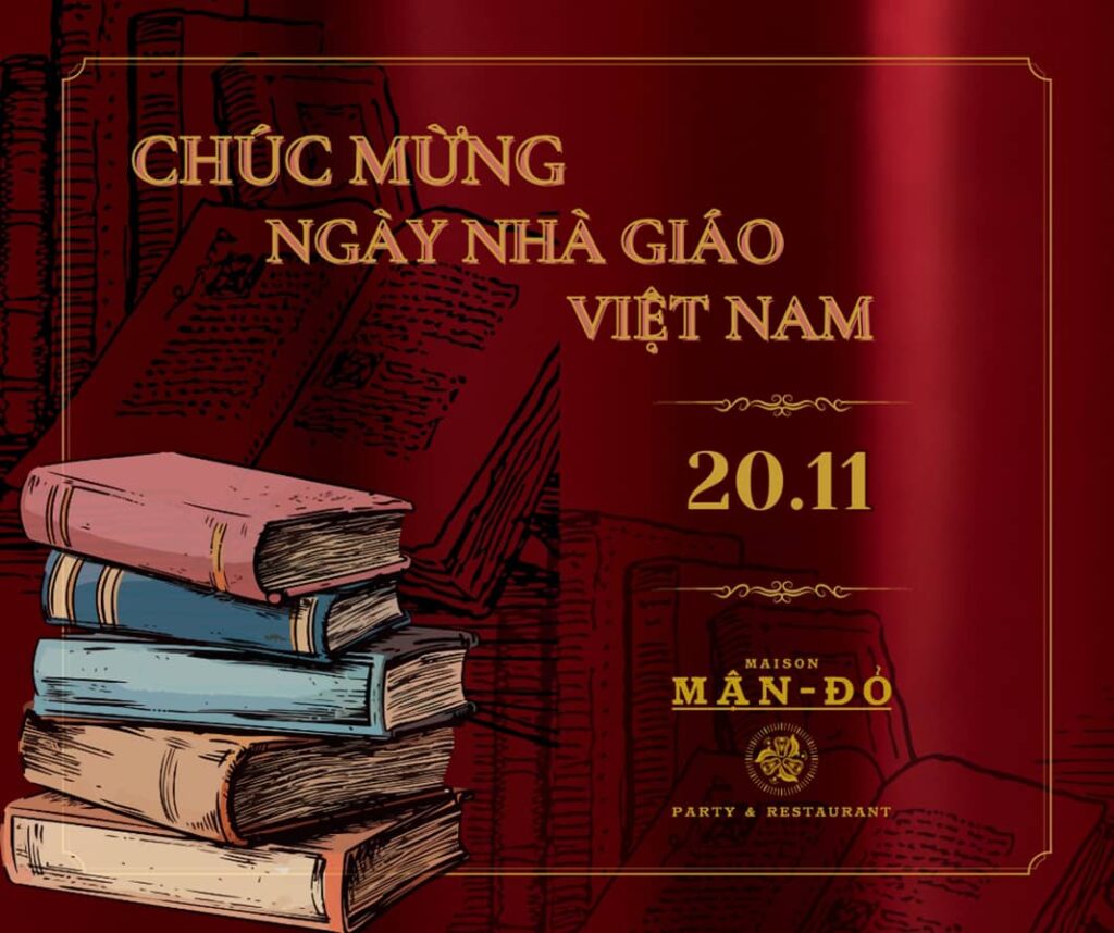 nhà hàng tổ chức tiệc ngày nhà giáo Việt Nam 20.11